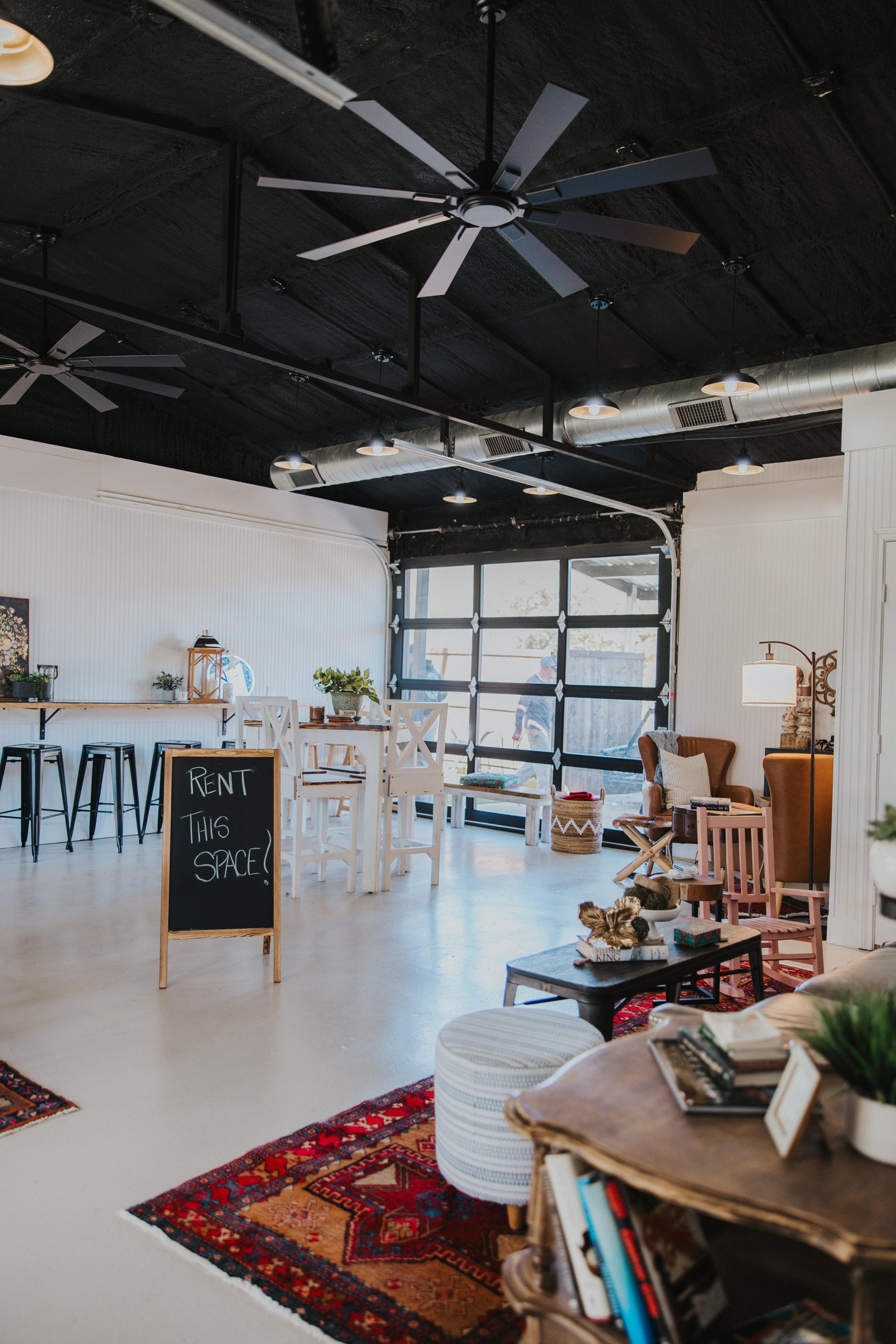 Image of The Twisted Pearl with 'Rent This Space' sign.